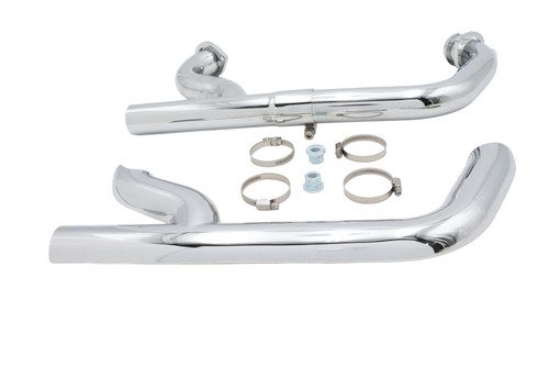 V-Twin - Factory Sample 2:1 Siamese Exhaust Header Set Chrome