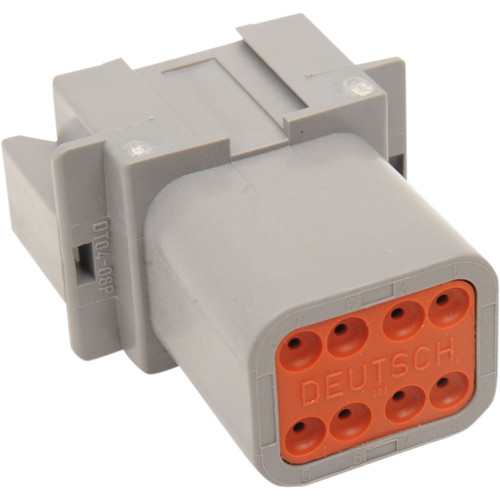 Namz #DR-8G - Deutsch Receptacle - 8 Pin - Gray