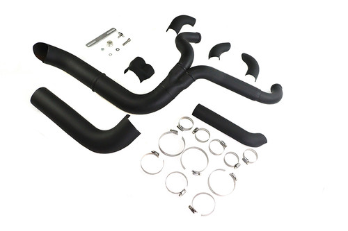 V-Twin #8157 - Speedster 1-3/4 inch 2 into 1 Exhaust Header Set Black