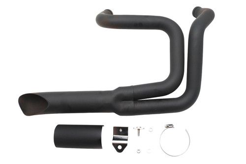 V-Twin #8302 - Wyatt Gatling Lake Style Exhaust System Black