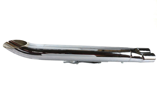 V-Twin #78778 - 2:1 24 inch Collector Turn Out Muffler Chrome