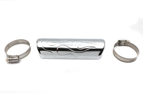 V-Twin #14-0580-6 - Exhaust Heat Shield Flame Style