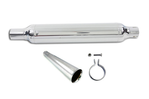 V-Twin - Chrome Muffler With Megaphone Tip