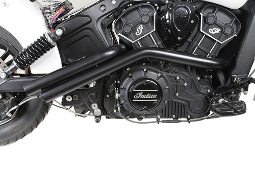 V-Twin - Indian Scout Drag Pipe Set Black