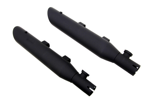 Wyatt Gatling #08-0209MB - Wyatt Gatling Side Slash Slip-On Muffler Set Black