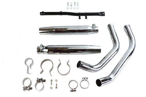 V-Twin - Tapered Muffler Exhaust Kit Chrome