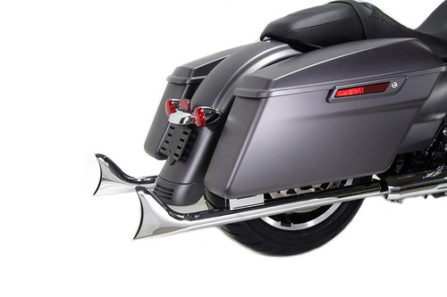 V-Twin - True Dual Header with Fishtails Chrome