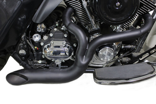 V-Twin #3442 - FXD 2:1 Lake Side Pipe Exhaust Black