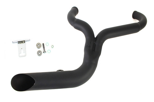 V-Twin #9096 - FXD 2:1 Lake Side Pipe Exhaust Black