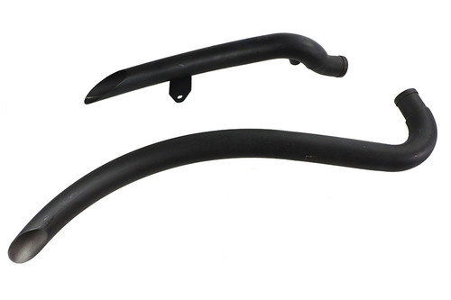 V-Twin - Factory Sample Curved Radius Exhaust Header Set Black