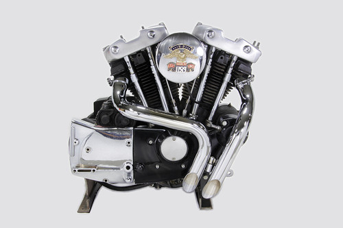 V-Twin #1221 - Ironhead LAF Exhaust Header Set Chrome