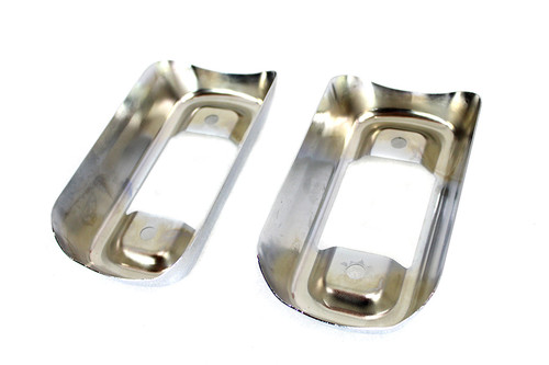 V-Twin #77970A - 4 inch Muffler Bracket Cover Set