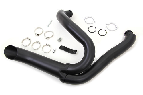 Wyatt Gatling - Black Wyatt Gatling 2 into 1 Exhaust Pipe Header Kit
