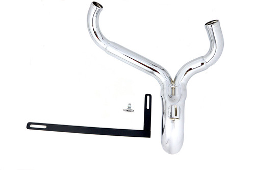 Wyatt Gatling #2291 - Wyatt Gatling  inchY inch Exhaust Pipe Header Chrome