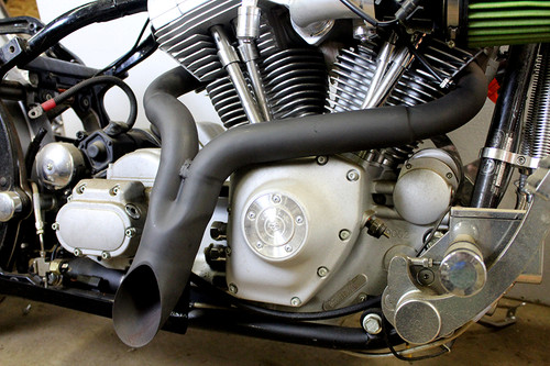 Wyatt Gatling #2292 - Wyatt Gatling  inchY inch Exhaust Pipe Header Black