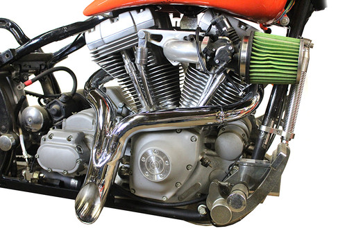 Wyatt Gatling #2293 - Wyatt Gatling  inchY inch Exhaust Pipe Header Chrome