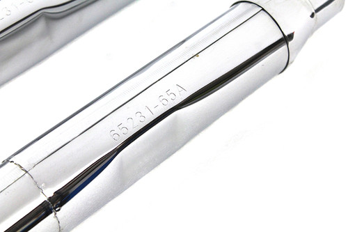 Wyatt Gatling - Replica Tapered Muffler Embossed Chrome