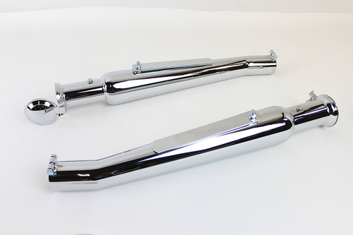 V-Twin - Chrome Megaphone Upsweep Muffler Set