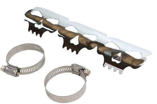 V-Twin #63788 - Chrome Skull Heat Shield