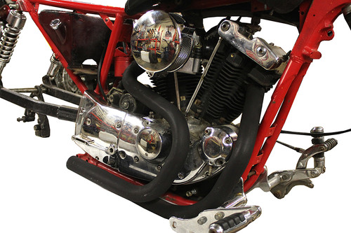 V-Twin - 2:1 XL Alphabet Exhaust Header Set Black