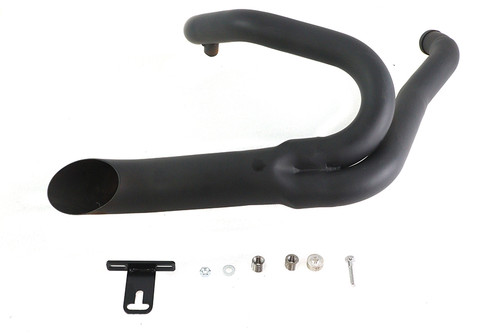 Wyatt Gatling #7945 - Black Wyatt Gatling 2 into 1 Exhaust Pipe Header Kit