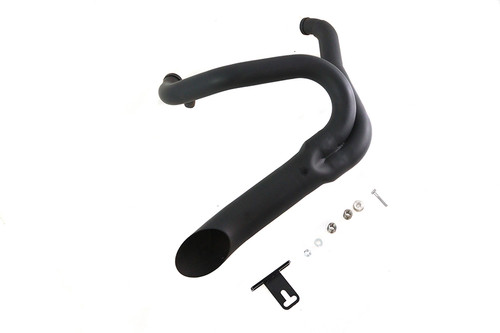 Wyatt Gatling #7945 - Black Wyatt Gatling 2 into 1 Exhaust Pipe Header Kit