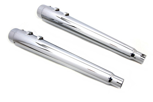 Wyatt Gatling #3605 - Wyatt Gatling Megaphone Muffler Set Chrome