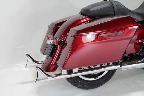 V-Twin - M8 33 inch Straight Fishtail Exhaust Extension Set Chrome