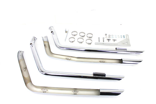 MCM #9708 - MCM Illusion Drag Pipe Set Chrome