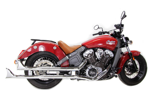 V-Twin - Indian Straight Fishtail Set Chrome