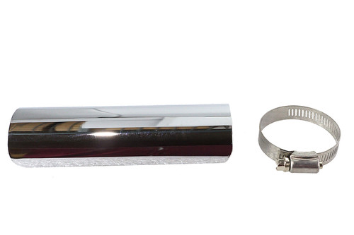 V-Twin #76252E - 6 inch Exhaust Heat Shield Chrome