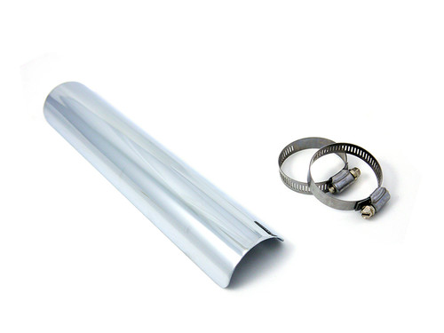 V-Twin #75658 - 12 inch Exhaust Heat Shield Chrome