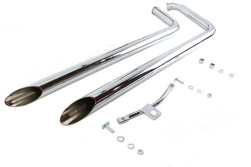 Paughco #731SD40 - 40 inch Shotgun Exhaust Drag Pipe Set