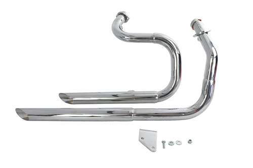 V-Twin - Factory Sample Exhaust Drag Pipe Set Slash Cut