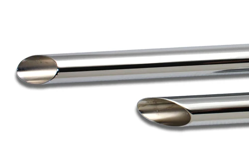Paughco #727 - Exhaust Drag Pipe Set Slash Cut Ends