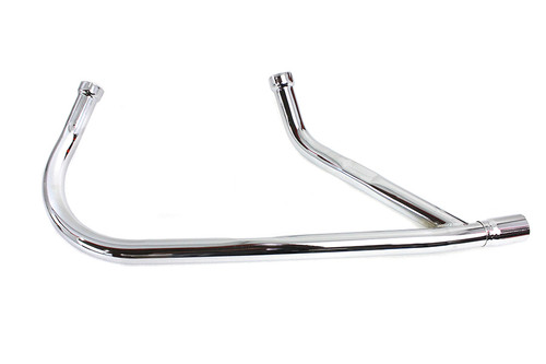 V-Twin #65454-57 - Replica 2 into 1 Exhaust Header Pipe Set Chrome