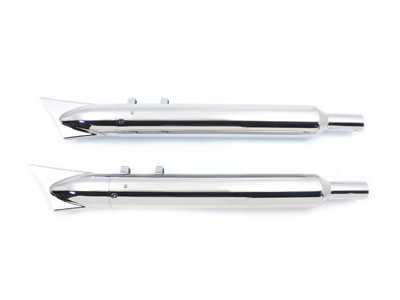 V-Twin - Factory Sample Wyatt Gatling Muffler Set With Shark Tail