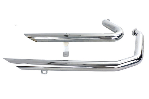 V-Twin - Wyatt Gatling Exhaust Drag Pipe Set Down Slash Shorty