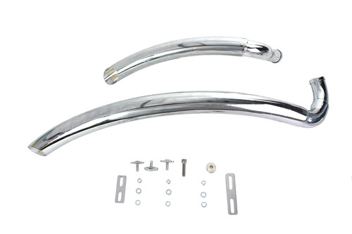 Wyatt Gatling #8127 - Wyatt Gatling Street Sweeper Exhaust Pipe Set Chrome