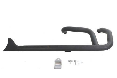 Wyatt Gatling #8154 - Wyatt Gatling 2:1 Fishtail Exhaust Header Pipe Black