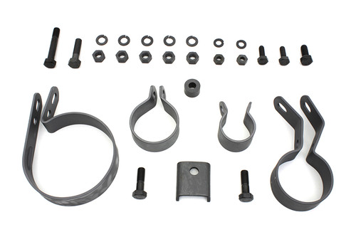V-Twin - Parkerized Exhaust System Clamp Kit