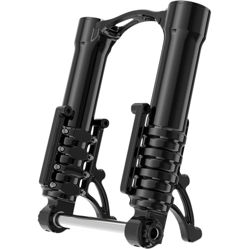 Arlen Ness #120-003 - Fork Legs - 49 mm - Black Anodized - For Custom Radial Mount Brake Caliper