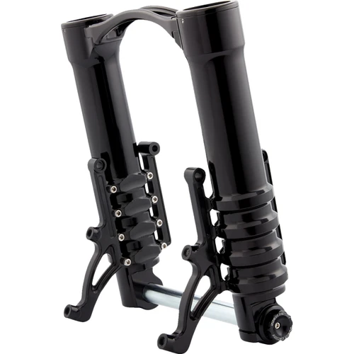 Arlen Ness #120-003 - Fork Legs - 49 mm - Black Anodized - For Custom Radial Mount Brake Caliper