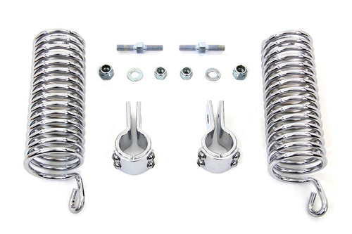 V-Twin - Chrome 7 inch Seat Spring Kit