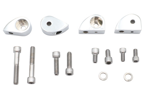 V-Twin - Chrome Bullet Lamp Mounting Kit