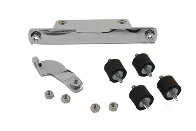 V-Twin #74022A - Round Oil Tank Mount Chrome