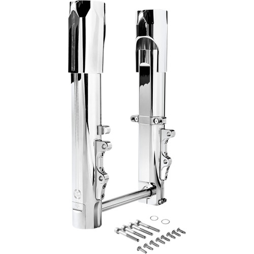 Performance Machine (PM) #0208-2173-CH - Fork Legs - Chrome - Lower - Dual Disc