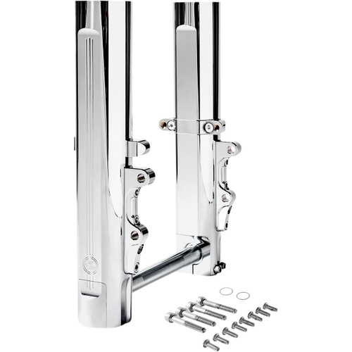Performance Machine (PM) #0208-2173-CH - Fork Legs - Chrome - Lower - Dual Disc