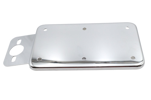 V-Twin #08550 - Tail Lamp License Plate Holder Chrome