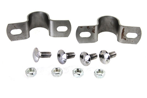 V-Twin - Rear Fender Mount U-Clamps Raw